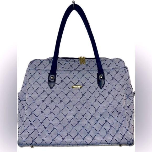 Pierre Cardin Logo Tote, Laptop Pocket, Travel Weekend Bag, Large Purse - Picture 1 of 16